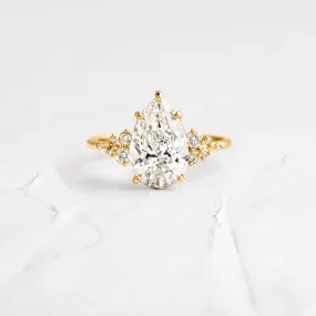 Snowdrift Ring, 1.5ct. Pear Cut