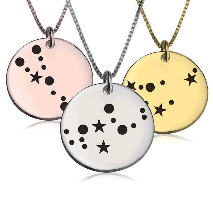 Star Zodiac Constellation Pendant Necklace