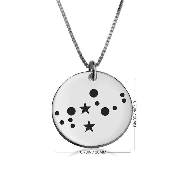 Star Zodiac Constellation Pendant Necklace