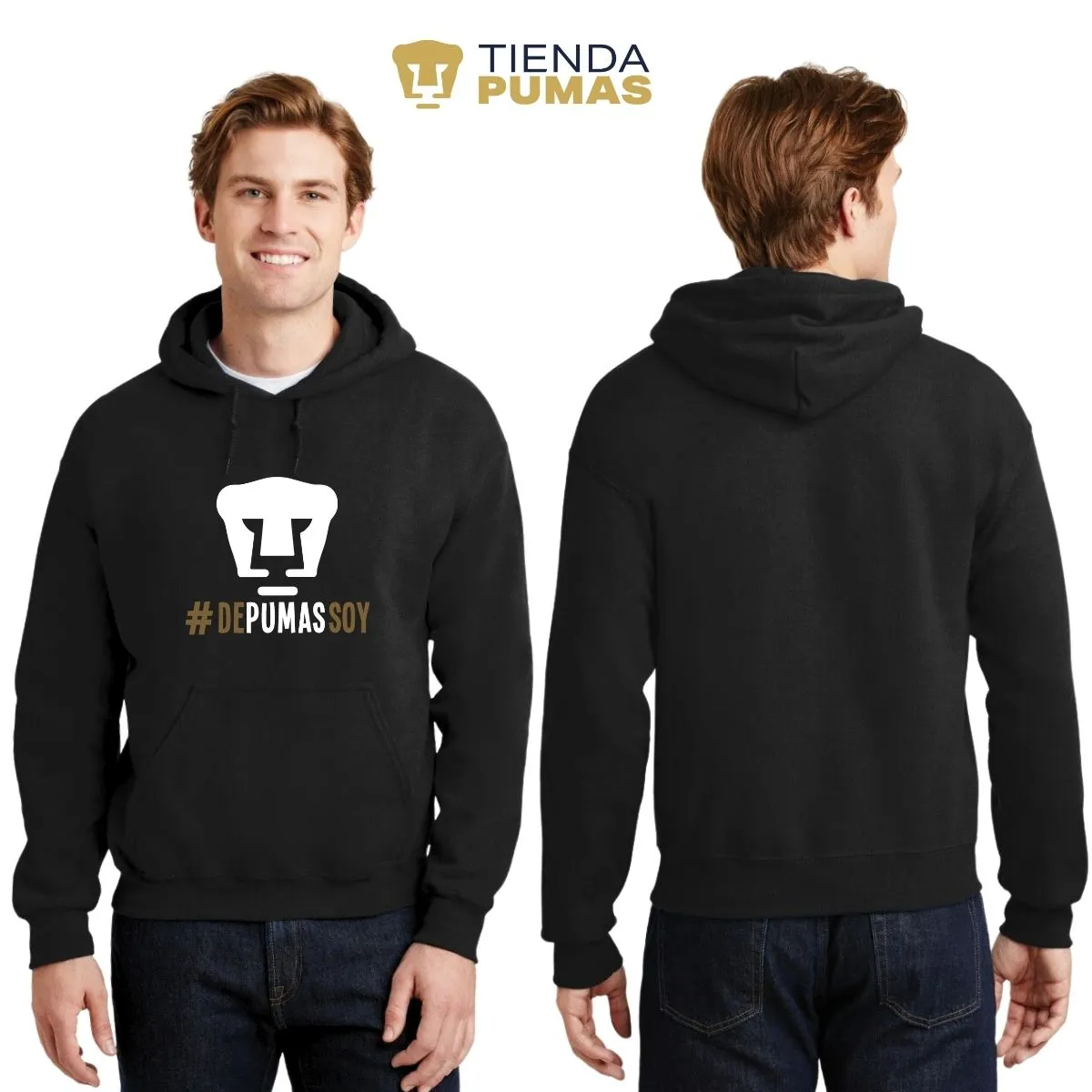 Sudadera Hombre Hoodie Pumas UNAM De Pumas Soy