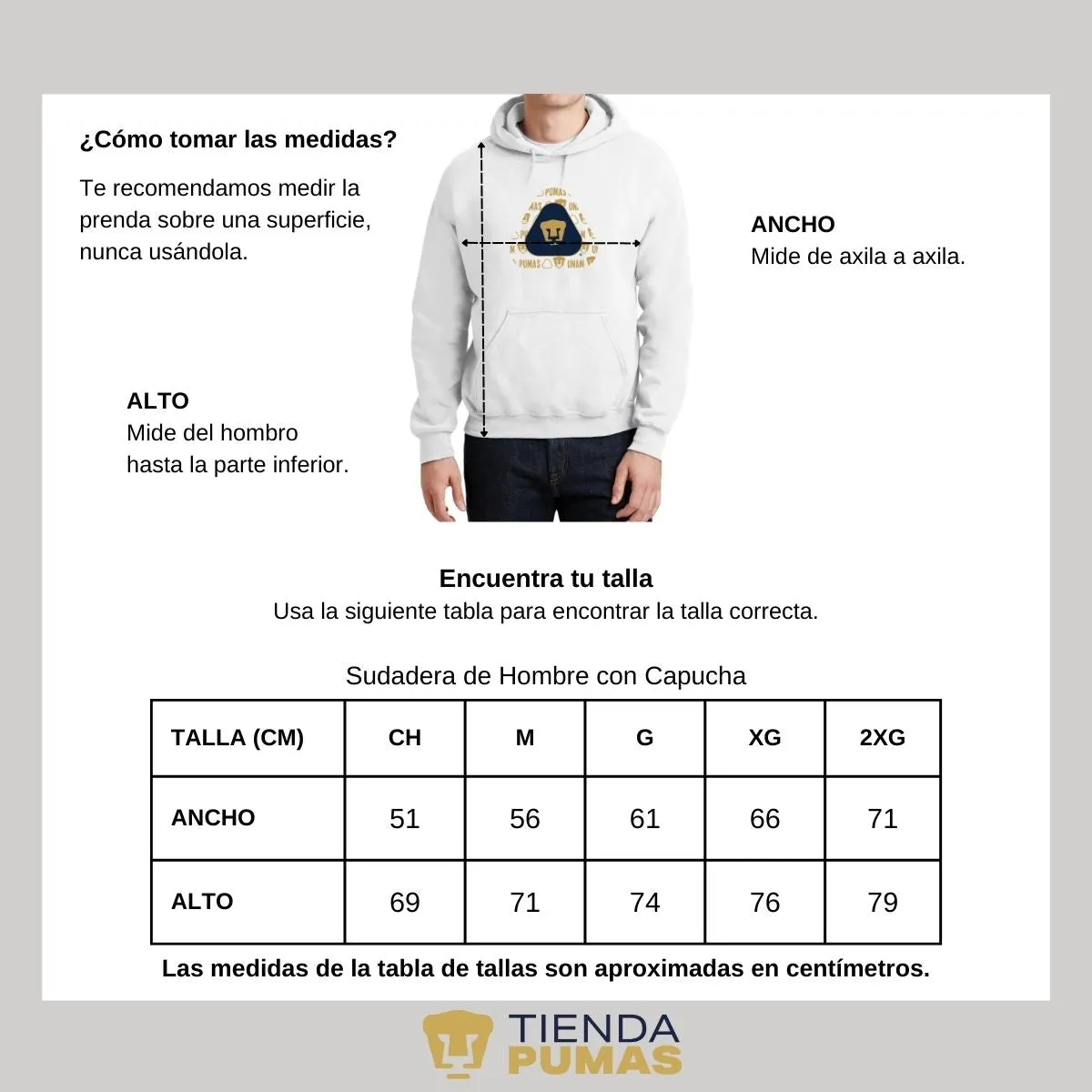 Sudadera Hombre Pumas UNAM triangular