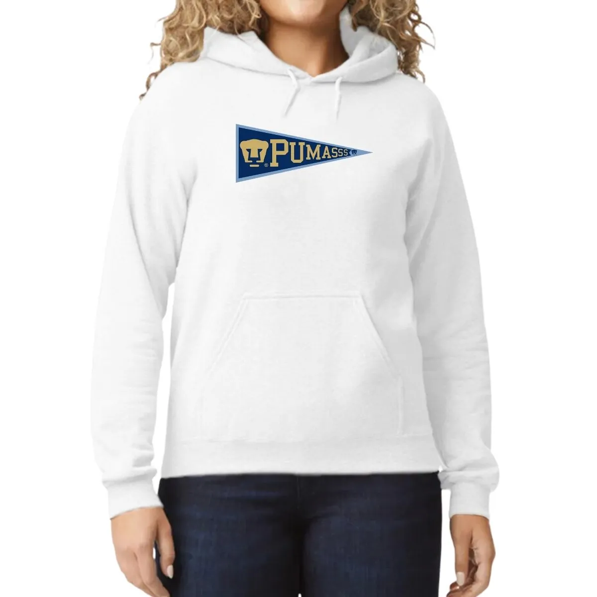 Sudadera Mujer Hoodie Pumas UNAM Banderín