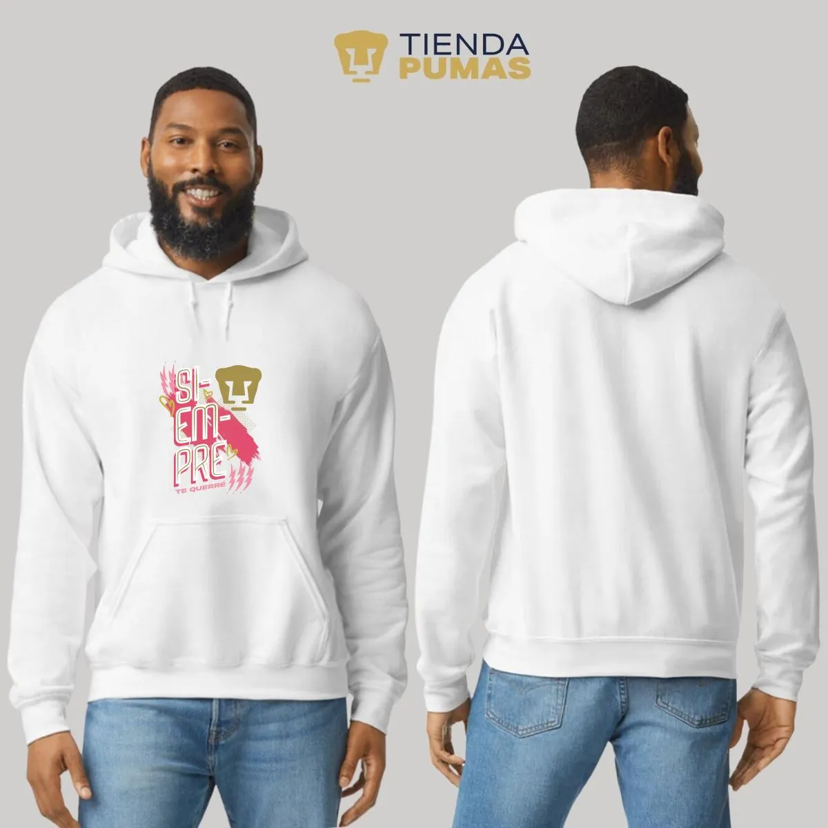 Sudadera para Hombre Hoodie Pumas UNAM Siempre te querré