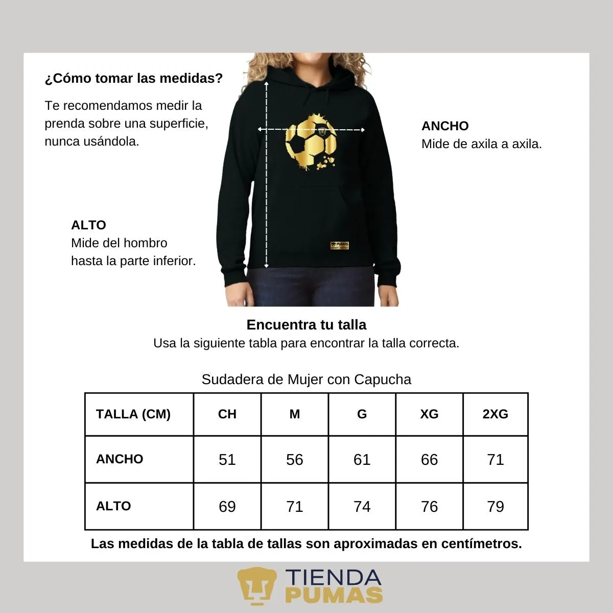 Sudadera para Mujer Hoodie Pumas UNAM Edición Limitada 2