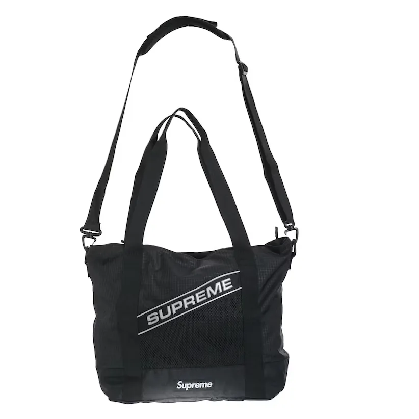 Supreme Logo Tote Bag Black