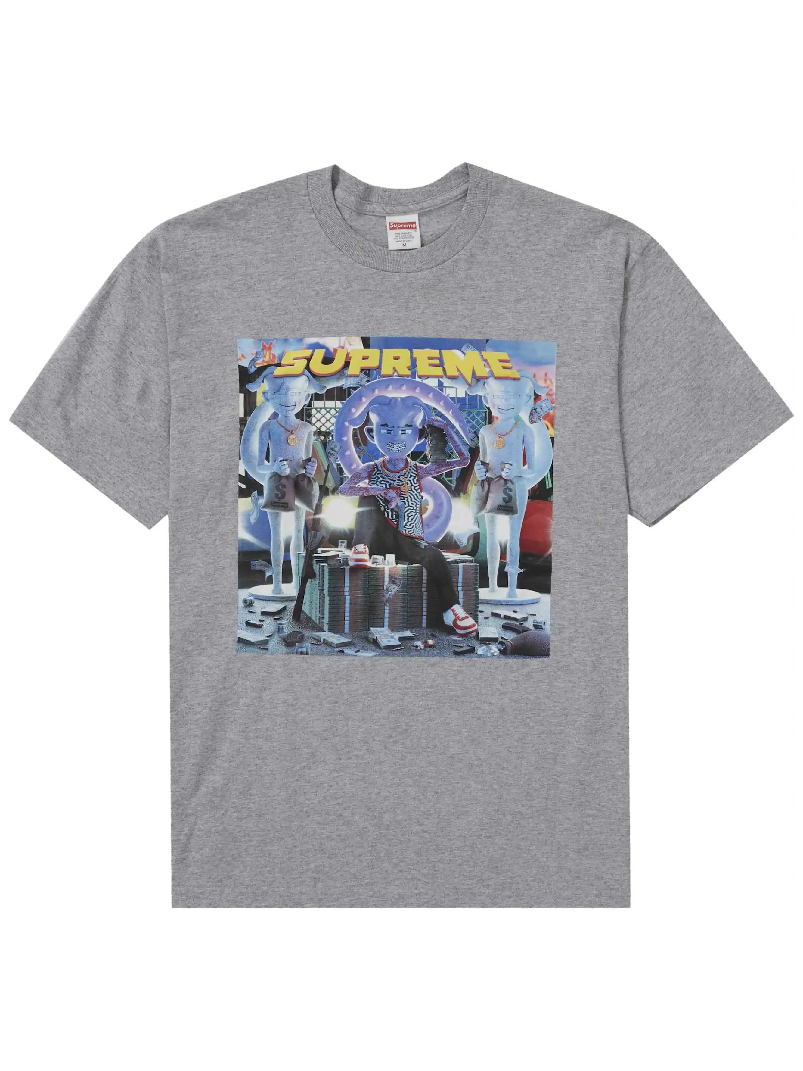 Supreme Richest Tee Heather Grey (FW21)