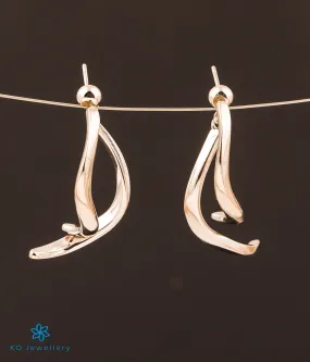 The Melt Silver Front & Back Earrings