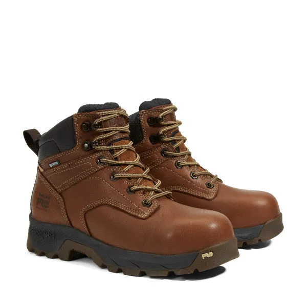 Timberland Pro Women's Titan EV 6 Comp Toe WP Work Boot - Brown - TB0A5P1A214