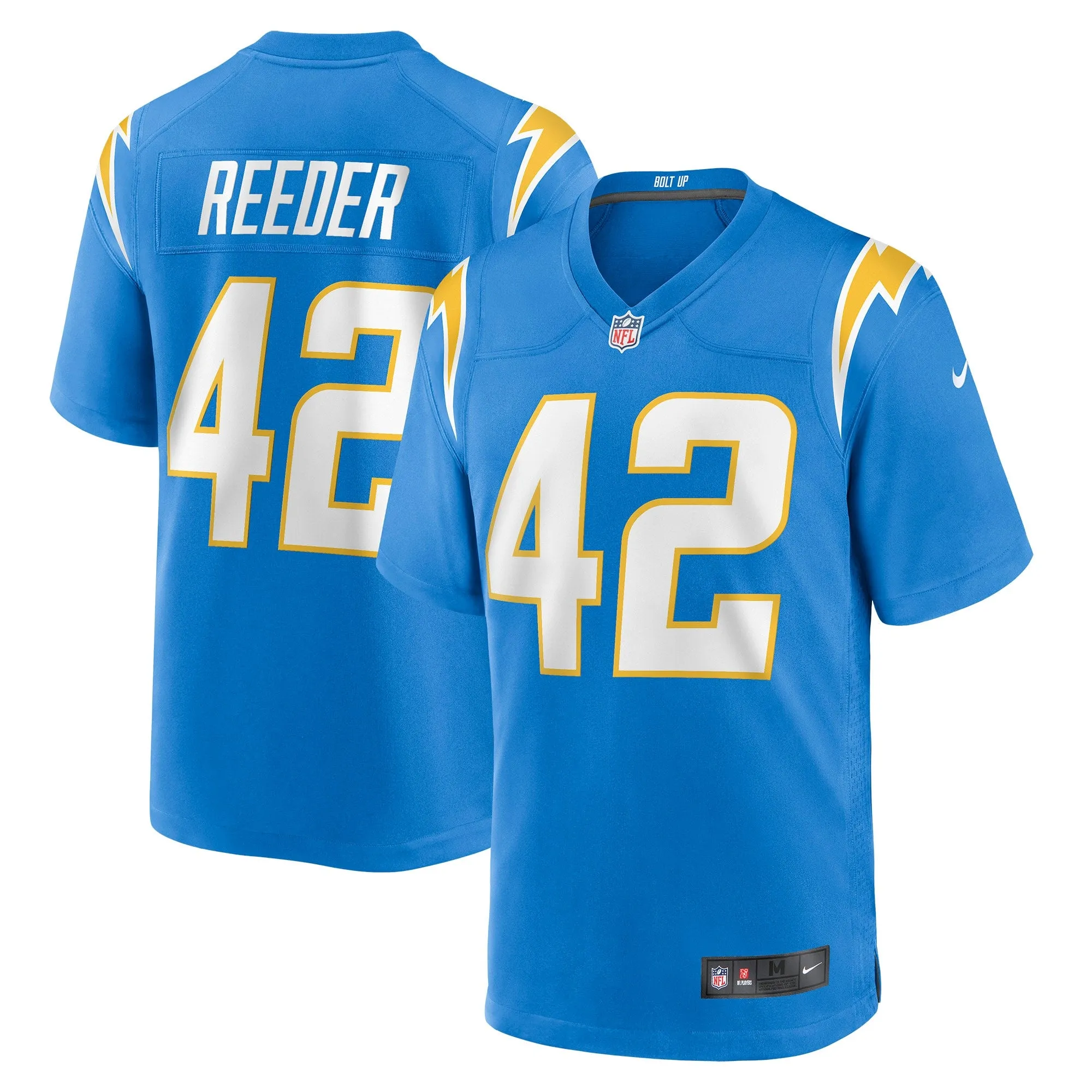 Troy Reeder Los Angeles Chargers Nike Game Jersey - Powder Blue