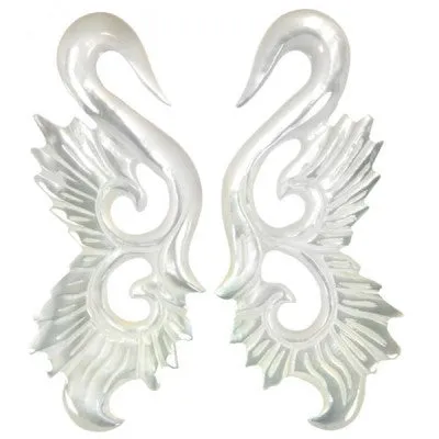 Twitterpated Earrings - Mother of Pearl