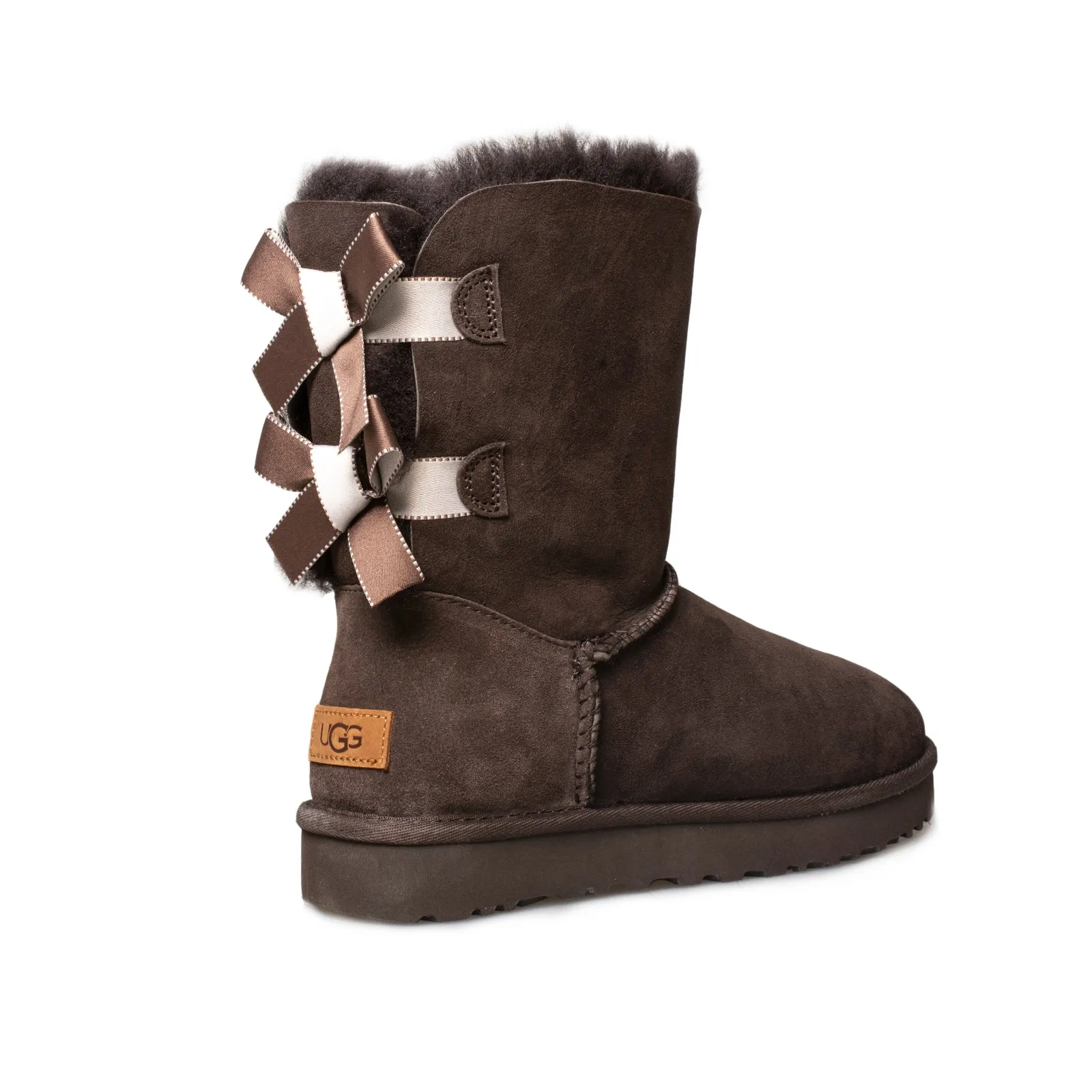 UGG Bailey Bow II Shimmer Chocolate Boots - Women's