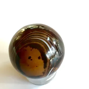 Umber Rivers Agate sphere