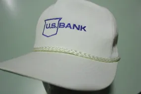 U.S. Bank Cord Rope Sunbelt Vintage 90's Adjustable Snap Back Hat