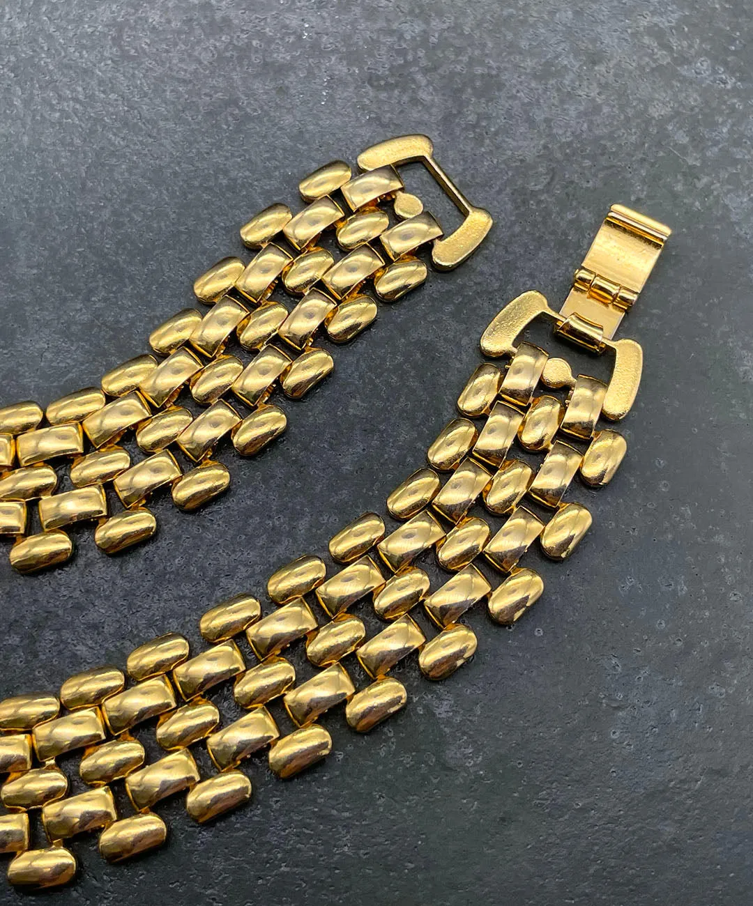 【USA輸入】 ヴィンテージ ゴールド ブリック ネックレス/VINTAGE GOLD BRICK Necklace