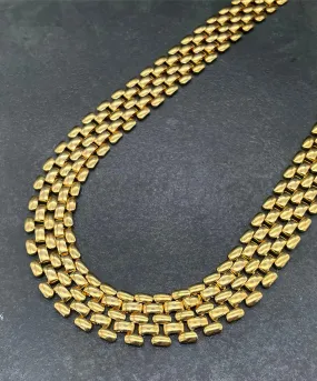 【USA輸入】 ヴィンテージ ゴールド ブリック ネックレス/VINTAGE GOLD BRICK Necklace