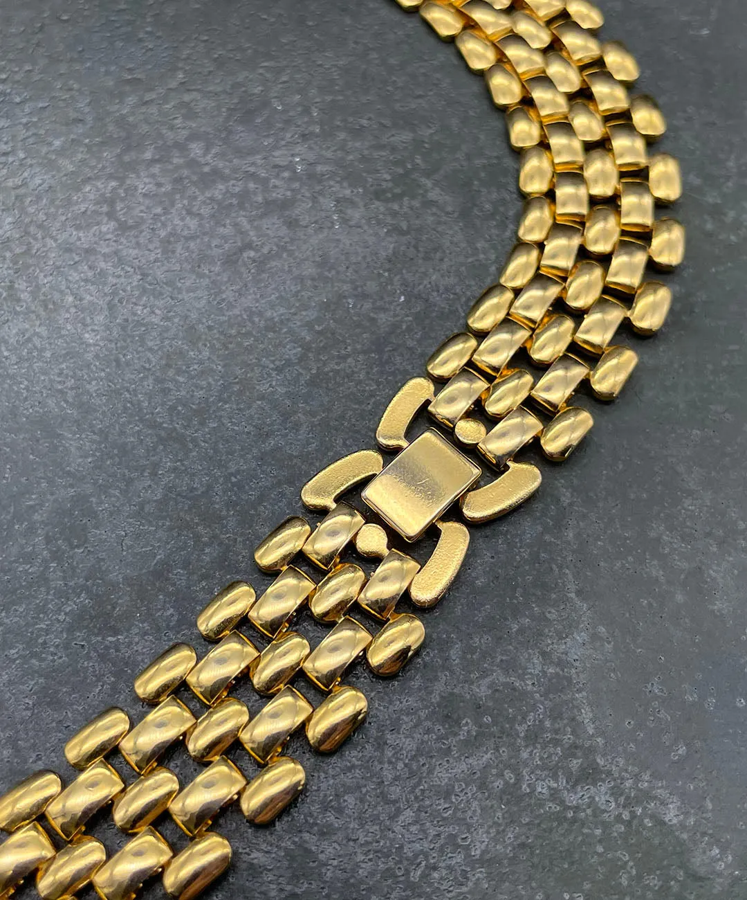 【USA輸入】 ヴィンテージ ゴールド ブリック ネックレス/VINTAGE GOLD BRICK Necklace