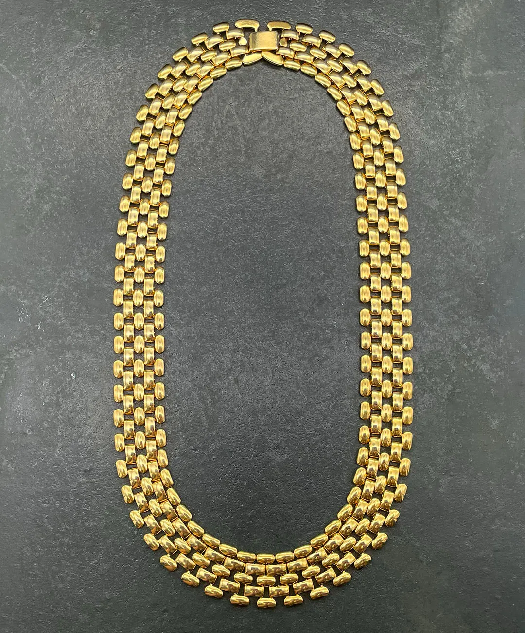 【USA輸入】 ヴィンテージ ゴールド ブリック ネックレス/VINTAGE GOLD BRICK Necklace