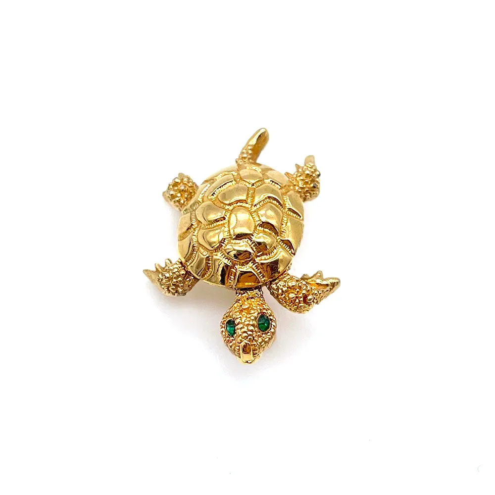 【USA輸入】ヴィンテージ MONET ウミガメ ミニブローチ/Vintage MONET Sea Turtle Brooch