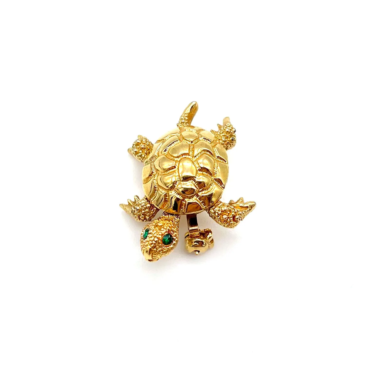 【USA輸入】ヴィンテージ MONET ウミガメ ミニブローチ/Vintage MONET Sea Turtle Brooch