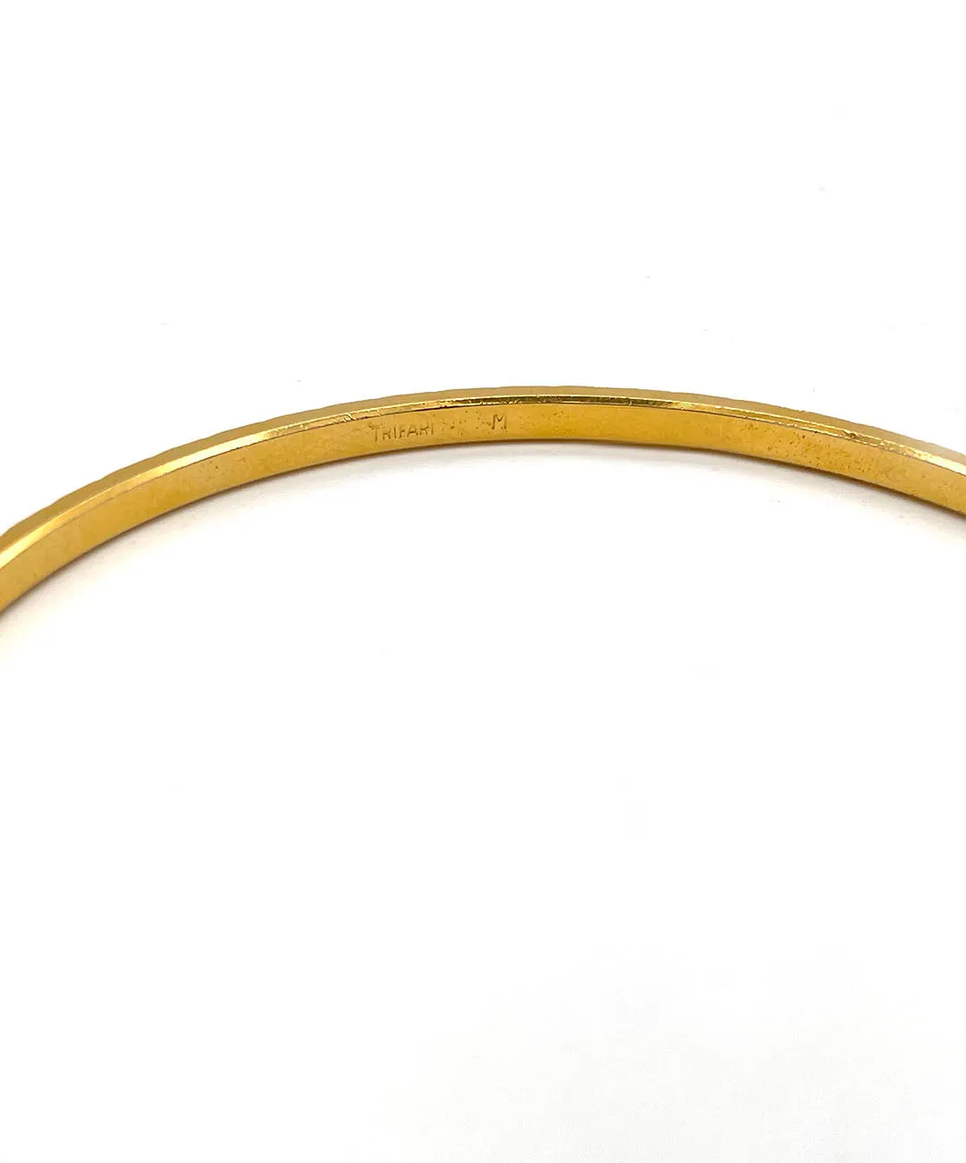 【USA輸入】ヴィンテージ TRIFARI ゴールド バングル/Vintage TRIFARI Gold Bangle