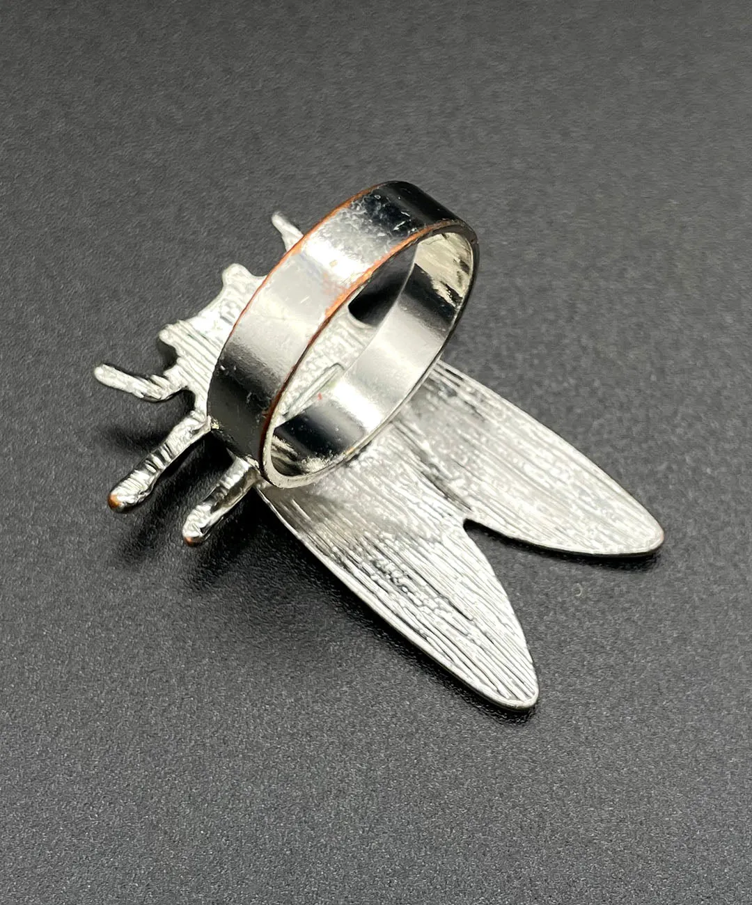 【USA輸入】ヴィンテージ セミ クリアビジュー リング/Vintage Cicada Clear Bijou Ring