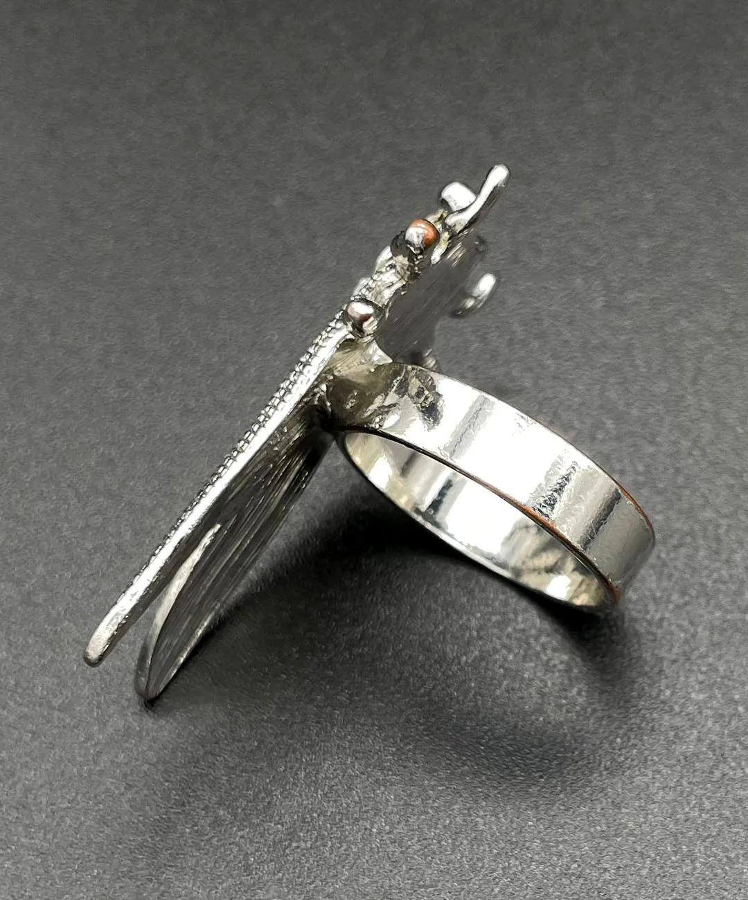 【USA輸入】ヴィンテージ セミ クリアビジュー リング/Vintage Cicada Clear Bijou Ring