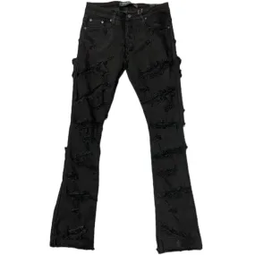 Valabasas Eeyore Flared Stack Denim (Black) VLBS6602