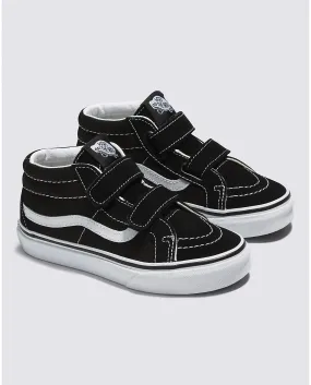 VANS Kids' Kids Sk8-Mid Reissue V Shoe (Black/True White)