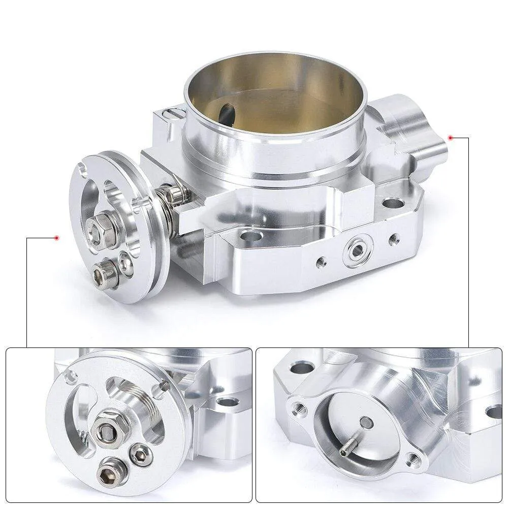 VR Aluminum Upgrade 70MM Throttle Body Silver For Honda Civic Acura Integra B16 B18 Intake Manifold VR6952