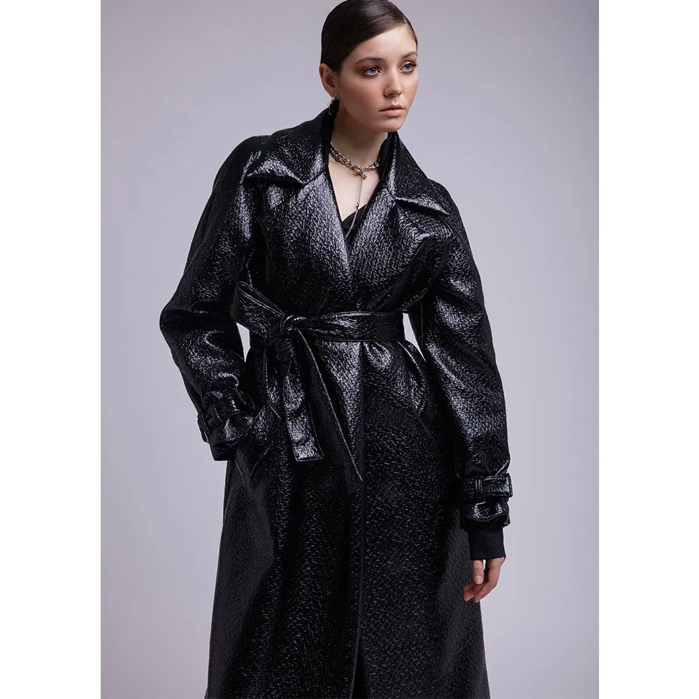 Women's Long Leather Coat | KC Leather Signature Range - Sabrina