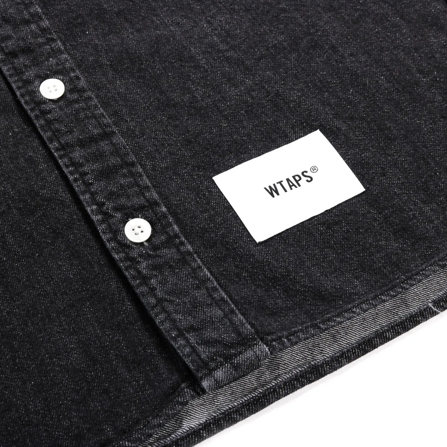 WTAPS BD 04 DENIM SHIRT BLACK