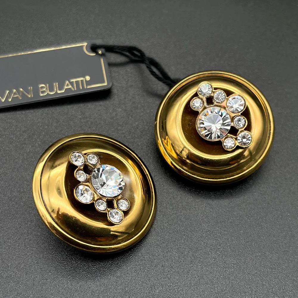 【アイルランド輸入】ヴィンテージ ERMANI BULATTI イヤリング/Vintage ERMANI BULATTI Clip On Earrings