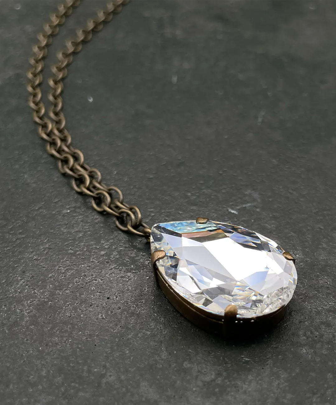 【ドイツ買付】ヴィンテージ SEIBOTH クリアガラス ネックレス/Vintage SEIBOTH Clear Glass Necklace