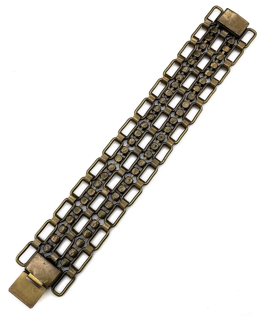 【ドイツ買付】ヴィンテージ SEIBOTH クリアストーン ブレスレット/Vintage SEIBOTH Clear Rhinestones Bracelet