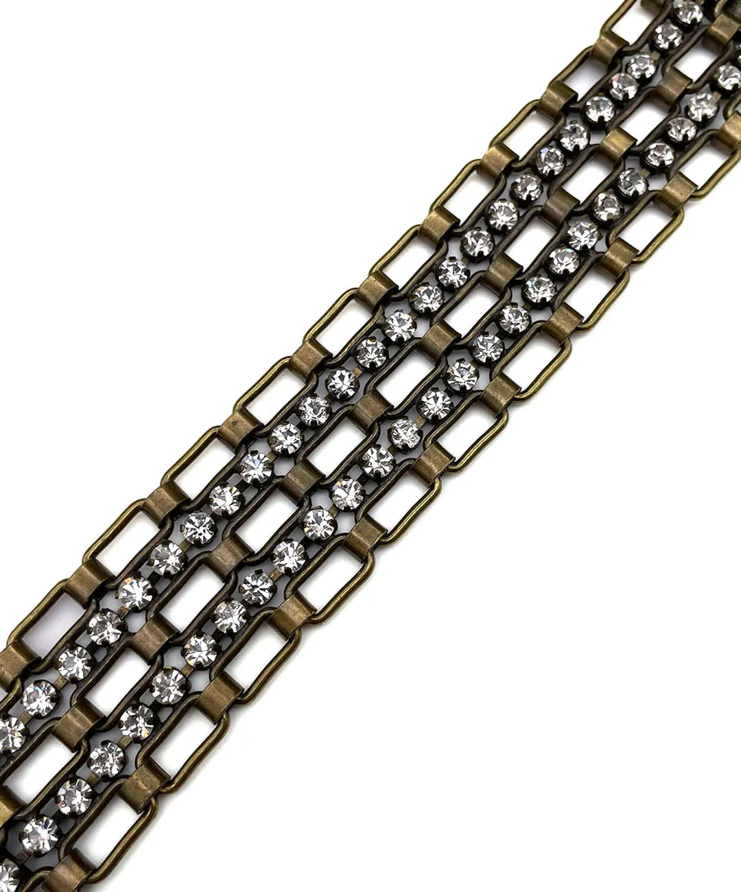 【ドイツ買付】ヴィンテージ SEIBOTH クリアストーン ブレスレット/Vintage SEIBOTH Clear Rhinestones Bracelet