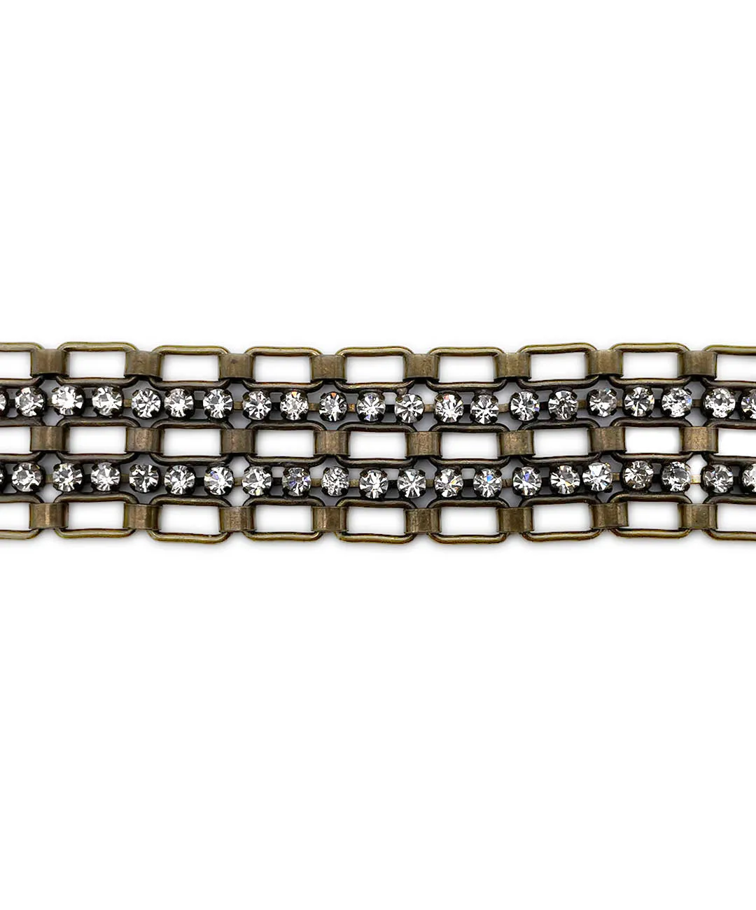 【ドイツ買付】ヴィンテージ SEIBOTH クリアストーン ブレスレット/Vintage SEIBOTH Clear Rhinestones Bracelet