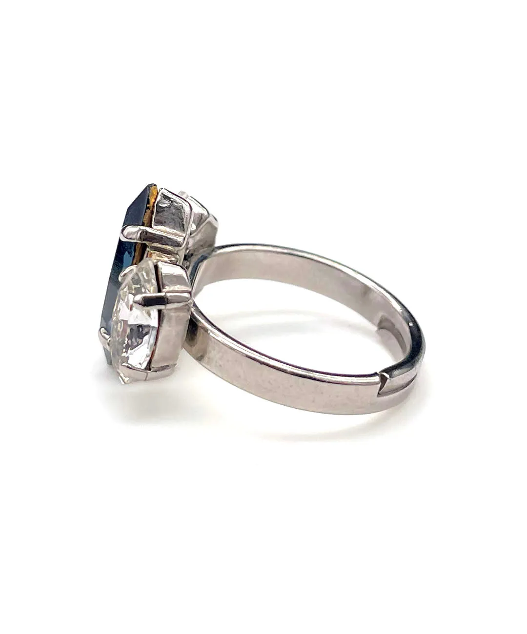 【ドイツ買付】ヴィンテージ SEIBOTH モンタナサファイアブルー クリア リング/Vintage SEIBOTH Sapphire Clear Ring