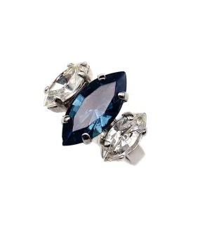 【ドイツ買付】ヴィンテージ SEIBOTH モンタナサファイアブルー クリア リング/Vintage SEIBOTH Sapphire Clear Ring